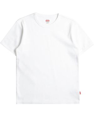 Healthknit Heavyweight Rib Crew T-Shirt - White
