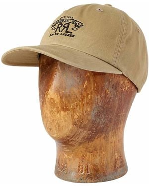 RRL Rrl Ranch Logo Twill Ball Cap - Natural