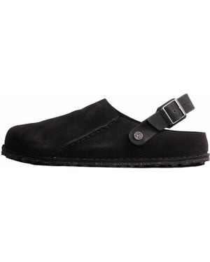 Birkenstock Lutry Premium Suede Leather - Black