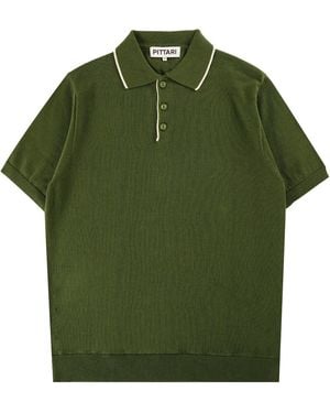 Pittari Short Sleeve Polo Tipping - Green