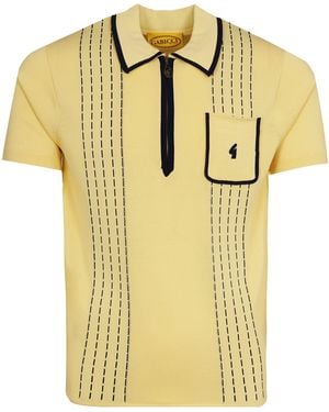 Gabicci Darron Knit Polo - Yellow