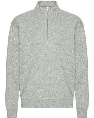 COLORFUL STANDARD Organic Quarter Zip - Grey