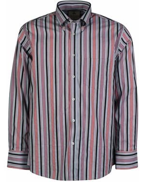 real hoxton Classic Striped Shirt - Blue