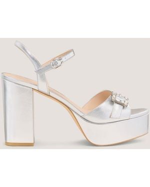 Stuart Weitzman June Platform Sandal - Metallic