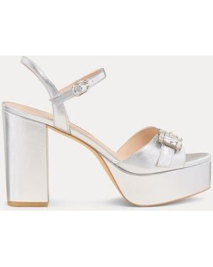 Stuart Weitzman June Platform Sandal - Metallic
