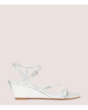 Stuart Weitzman Oasis 50 Wedge - White