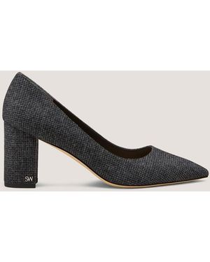 Stuart Weitzman Jones Block Pump 75 - Black