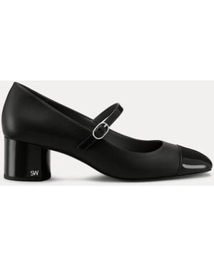 Stuart Weitzman Cara Mary Jane 50 - Black