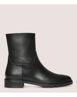 Stuart Weitzman City Zip Bootie - Black