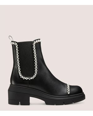 Stuart Weitzman Norah Demipearl Bootie - Black
