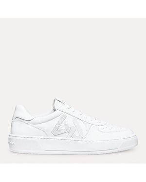 Stuart Weitzman Sw Courtside Monogram Sneaker - White