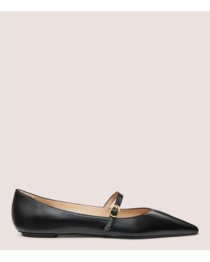 Stuart Weitzman Emilia Mary Jane Flat - Black