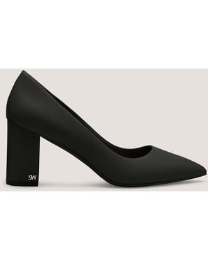 Stuart Weitzman Jones Block Pump 75 - Black