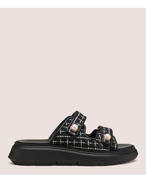 Stuart Weitzman Goldie Sport Slide - Black