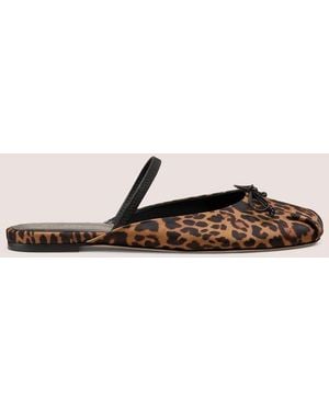 Stuart Weitzman Prima Bow Ballet Mule - Brown