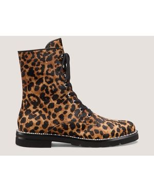 Stuart Weitzman Monty Lace-up Bootie - Brown