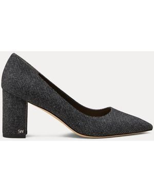 Stuart Weitzman Jones Block Pump 75 - Black