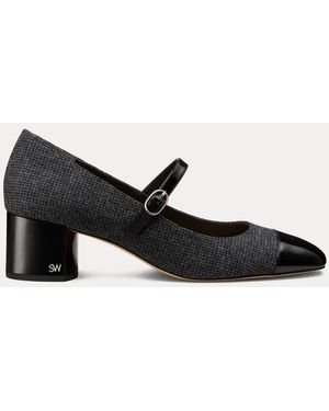 Stuart Weitzman Cara Mary Jane 50 - Black