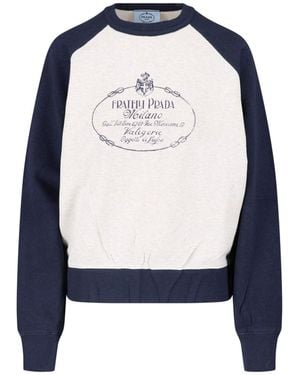 Prada Logo Sweatshirt - Blue