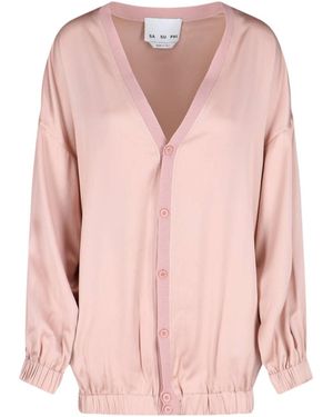 Sa Su Phi Cardigan In Misto Seta - Rosa