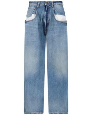 Maison Margiela Wide Jeans - Blue