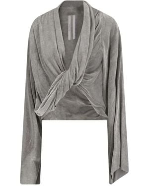 Rick Owens Top "Tower Twist" - Gray