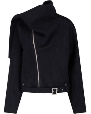 Rick Owens 'Flight' Scarf Jacket - Blue