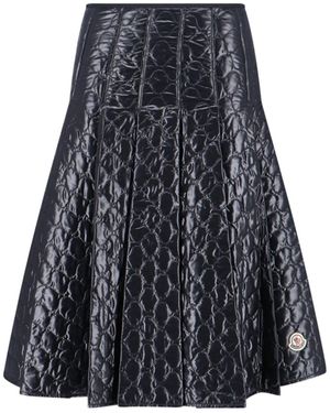 Moncler Pleated Midi Skirt - Blue