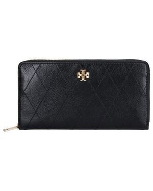 Tory Burch Zip Wallet "Charlie" - Black