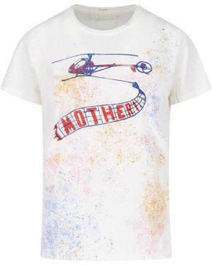 Mother Graphic Cotton T-Shirt - White