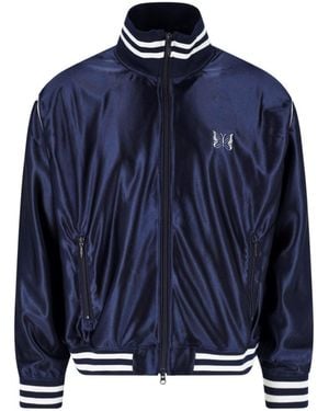 Needles Felpa Zip - Blu