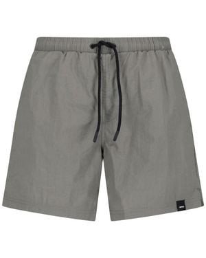 Aspesi Logo Swimsuit - Grey