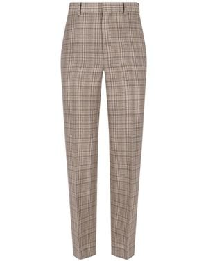 AURALEE Silk And Linen Trousers - Grey