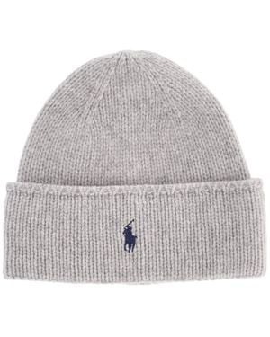 Polo Ralph Lauren Logo Beanie - Grey