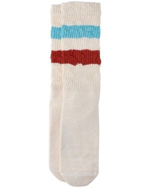 Golden Goose Striped Socks - White