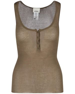 Isabel Marant Tank Top A Coste "Louisali" - Marrone