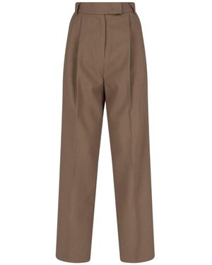 Frankie Shop 'Bea' Straight Pants - Brown