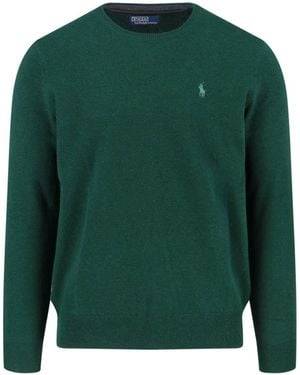 Polo Ralph Lauren Logo Wool Jumper - Green