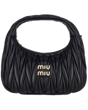 Miu Miu 'wander' Hobo Bag - Black