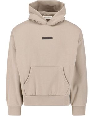 Fear Of God Logo Hoodie - Natural