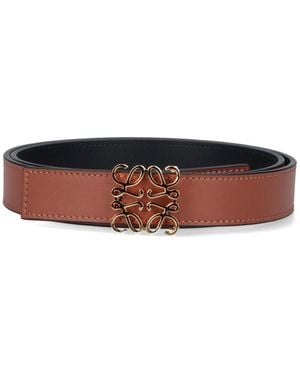 Loewe Reversible Belt "anagram" - White