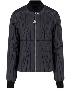 Moncler Padded Down Jacket "Geocamo Flight" - Blue