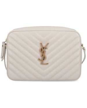 Saint Laurent "Camera Lou" Crossbody Bag - White