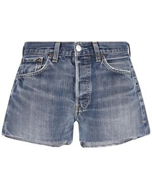 RE/DONE X Levi's Denim Shorts - Blue