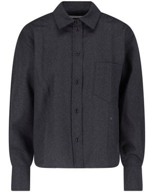 Victoria Beckham Wool Shirt - Blue