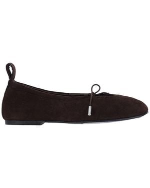 Alohas Suede Flats "Rosalind" - Black