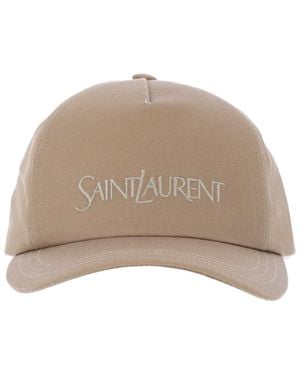 Saint Laurent Cappello Baseball Logo - Neutro