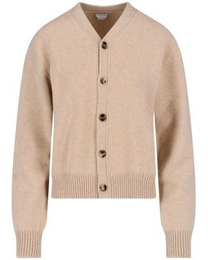 Bottega Veneta Cashmere Cardigan - Natural
