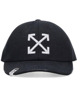 Off-White c/o Virgil Abloh Cappello Baseball Logo - Blu