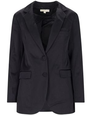 Michael Kors Single-Breasted Fabric Blazer - Black